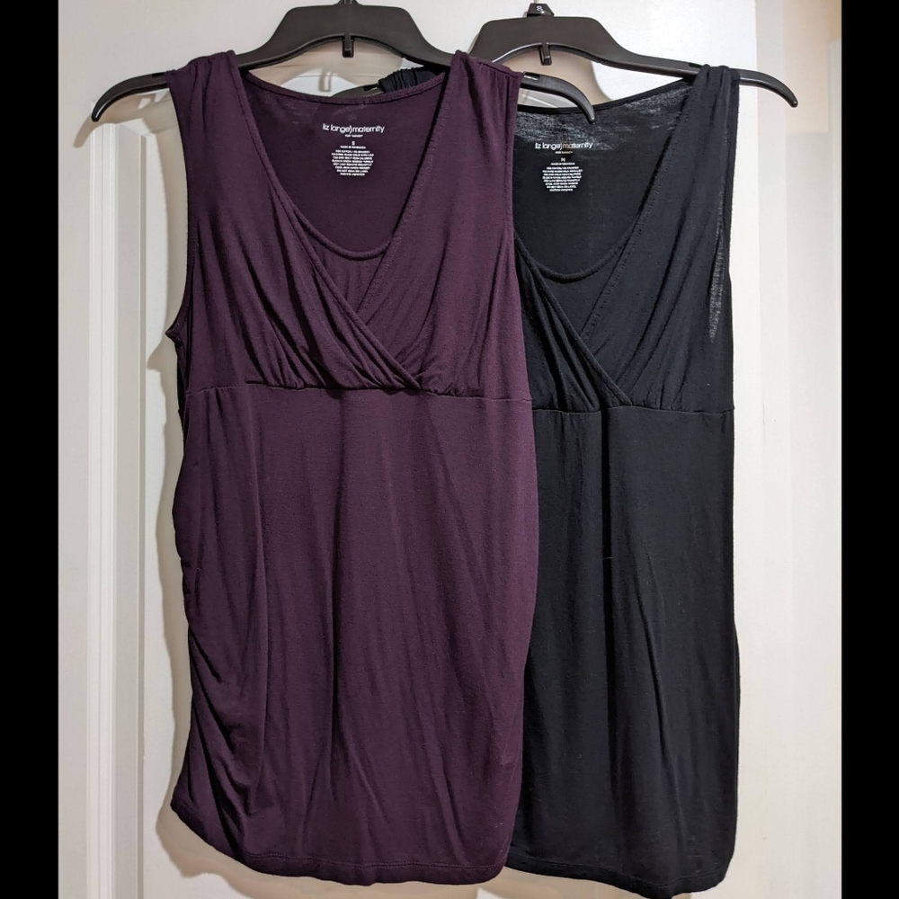 2 Sleeve-less Maternity/Nursing Shirts